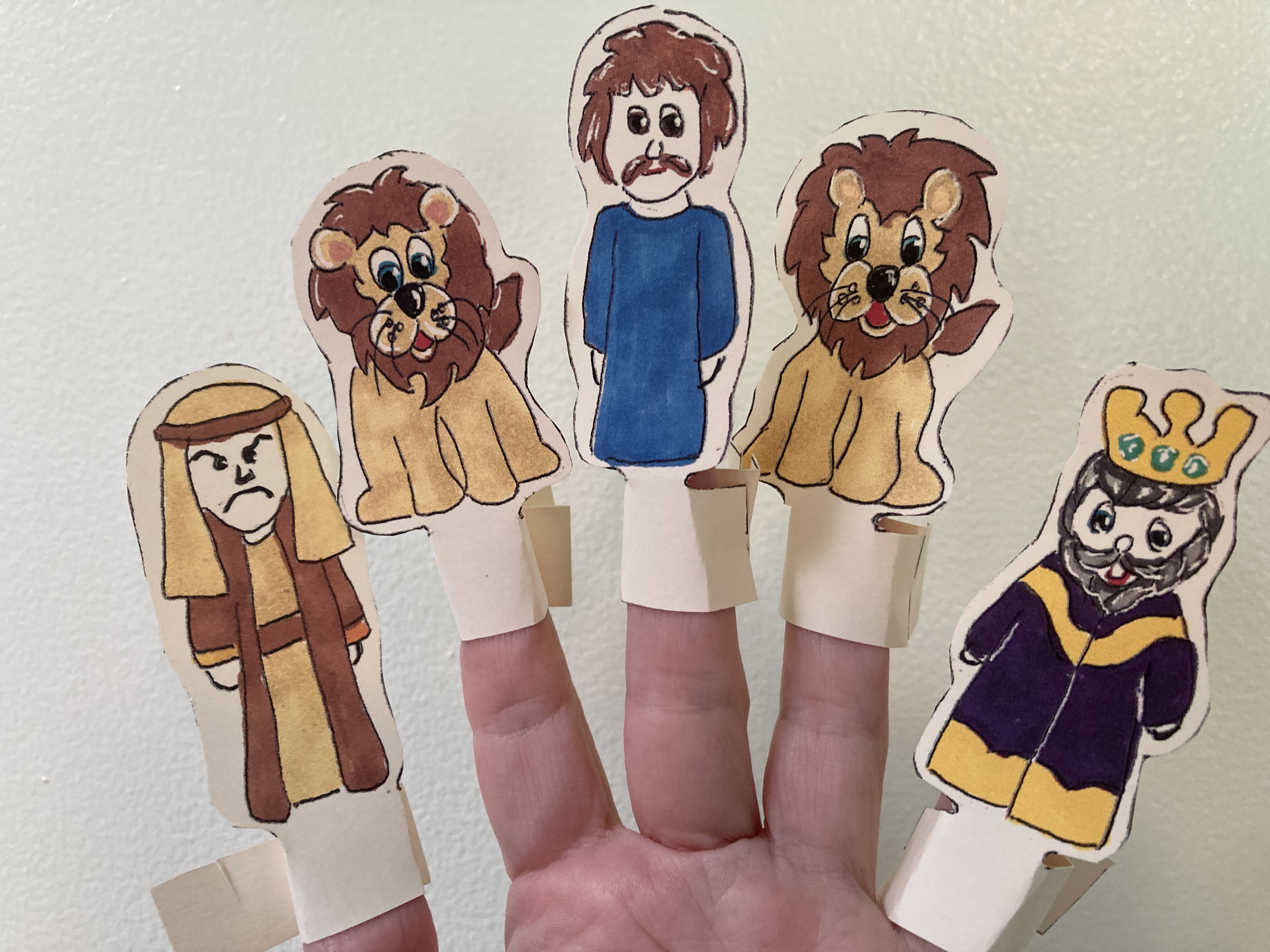 Finger Puppets - Daniel in the Lion's Den