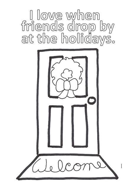 Card to Color - Door