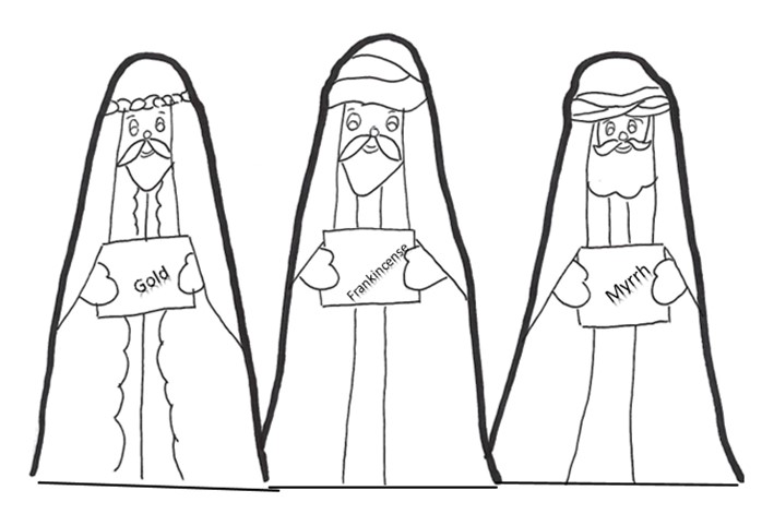 Card to Color - Wisemen